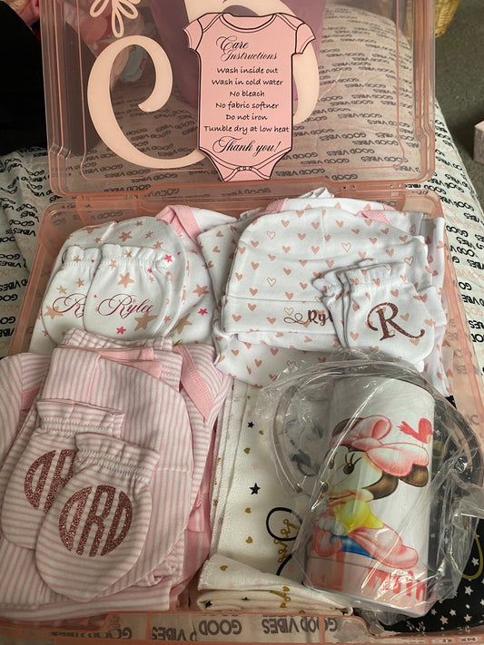 Personalized Custom Baby Box Gift Set